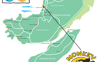 Nusa Lembongan Map