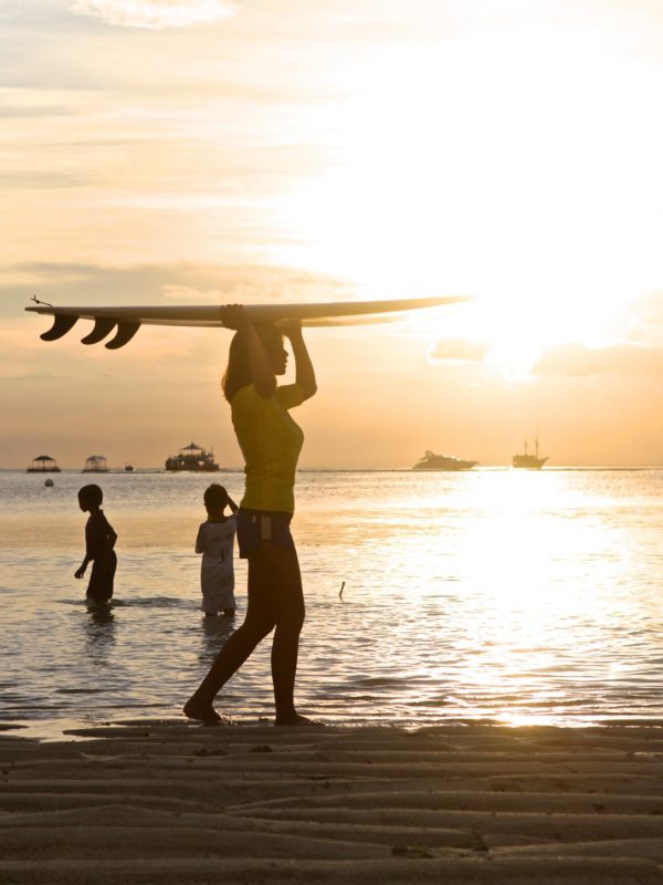 monkey surfing school bali