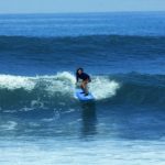 advanced surfer in lembongan showing skills