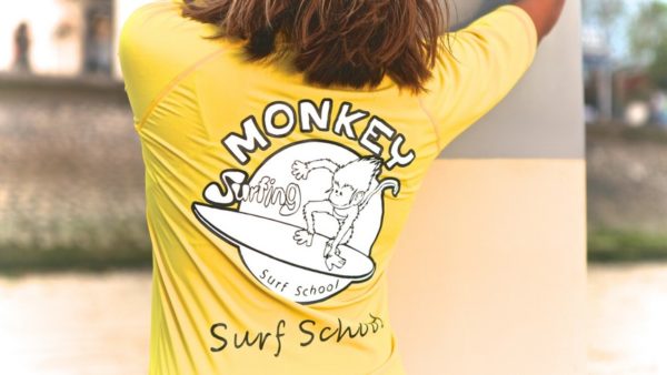 rashvest monkey surf school in lembongan